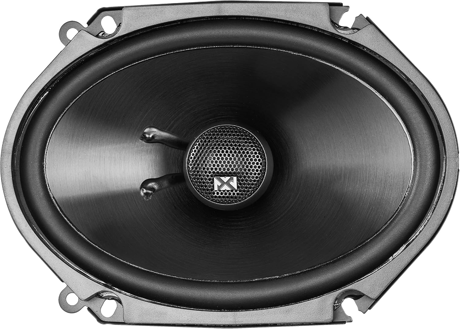 Set of 2 6 x 8 inch 80 watt RMS 2-Way Coaxial Car Speakers with Silk Dome Tweeters W688