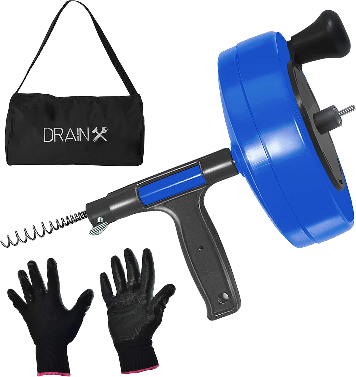 35-FT Steel Drum Auger with Drill Attachment and Storage Bag K586895