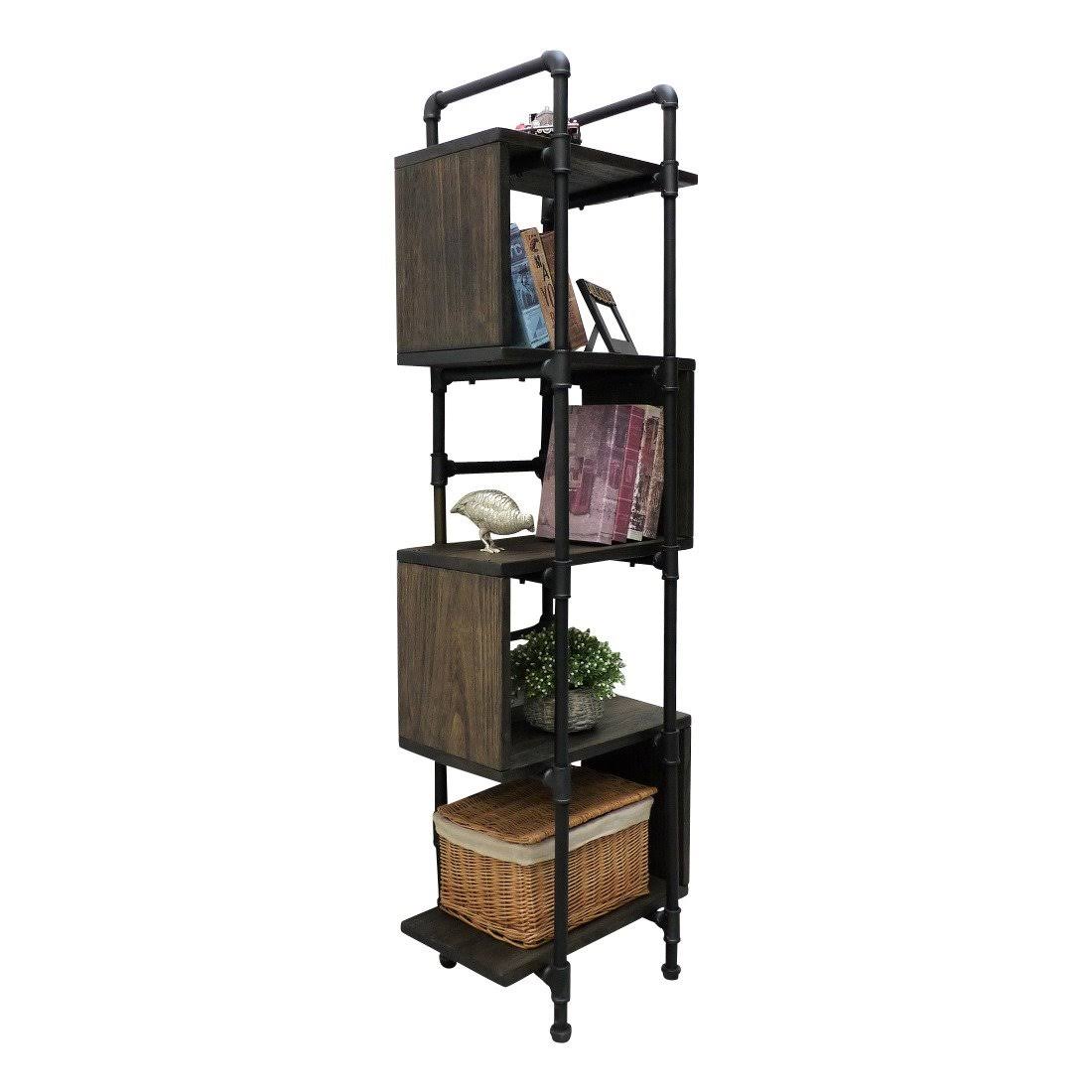 Modern Industrial Etagere Bookcase Display Y1483