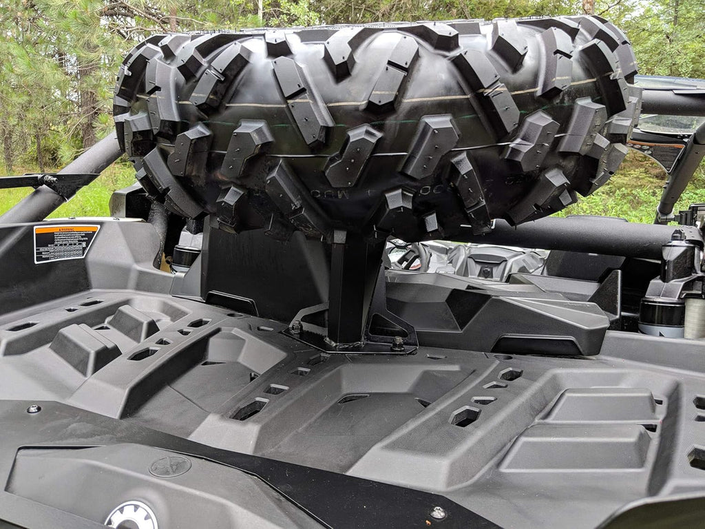 Black Square Steel Spare Tire Carrier for Can-Am Maverick X3 L765674