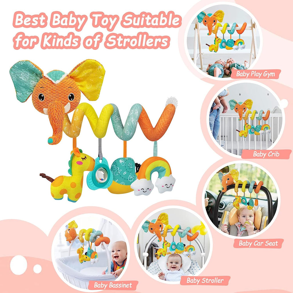 Sensory Stroller Toys with Teether Rattles H78778