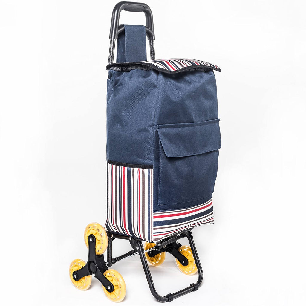 Folding Shopping Cart with Stair Climbing Cart D4092