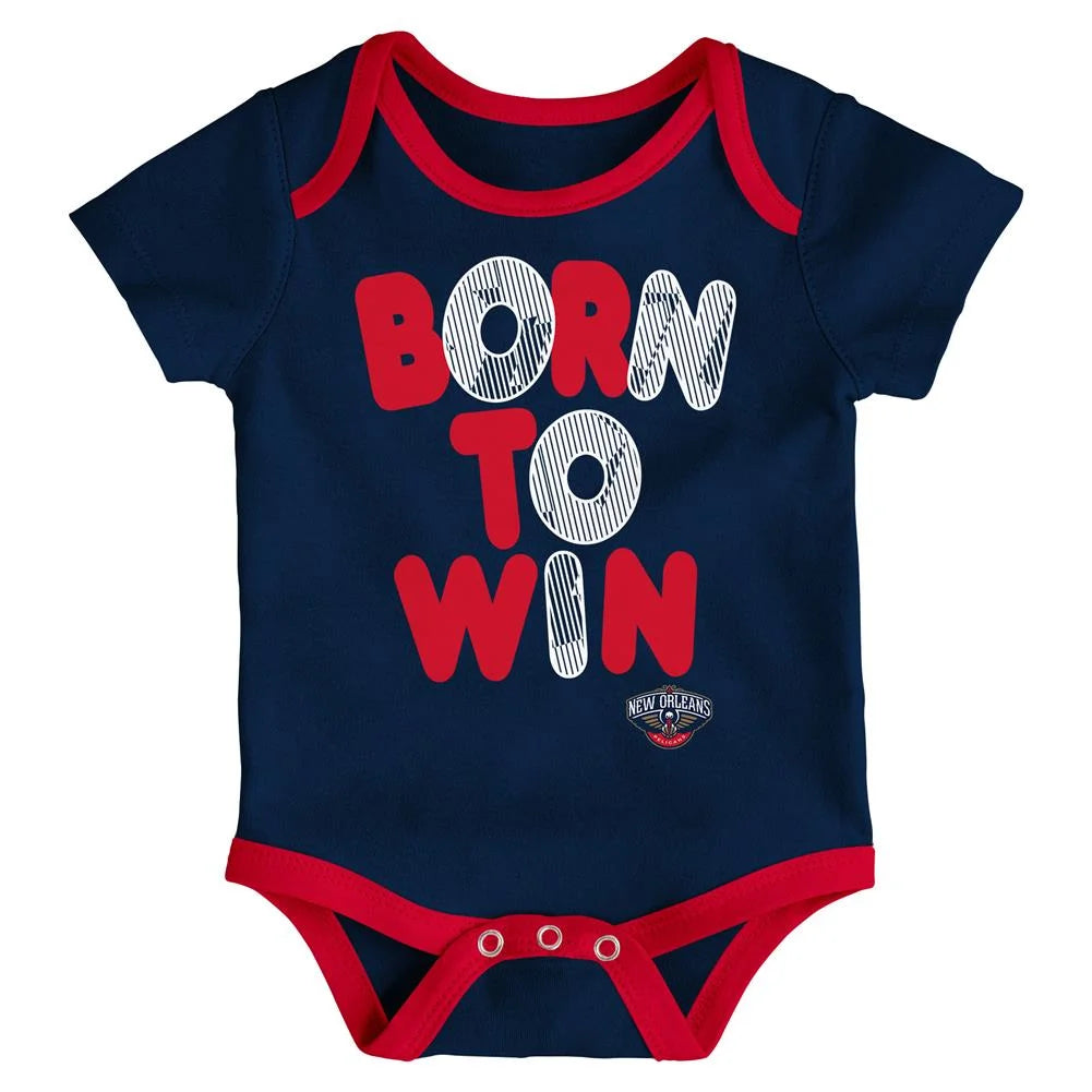 New Orleans Pelicans Infant Creeper Set 3 Pack T7949