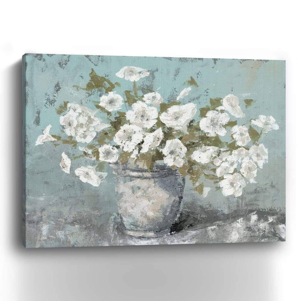 White 40x22 x 30x22 Canvas Giclee Still Life T245