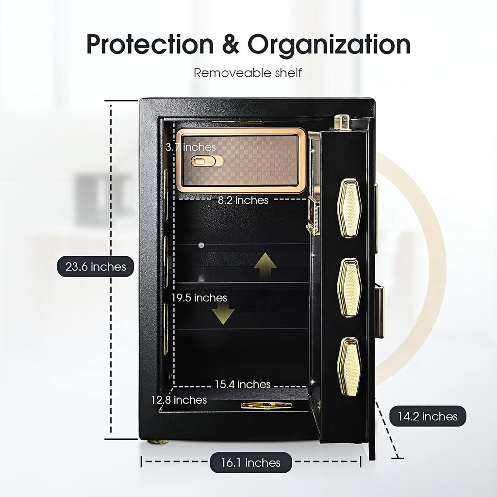 2.2 Cubic Feet Cabinet Safe Box with Digital Keypad and Key Lock M962
