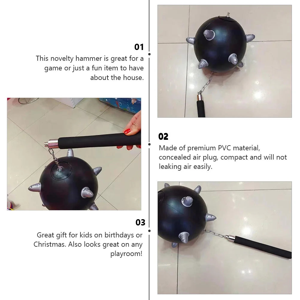 3Pcs PVC Inflatable Hammers for Kids N4628