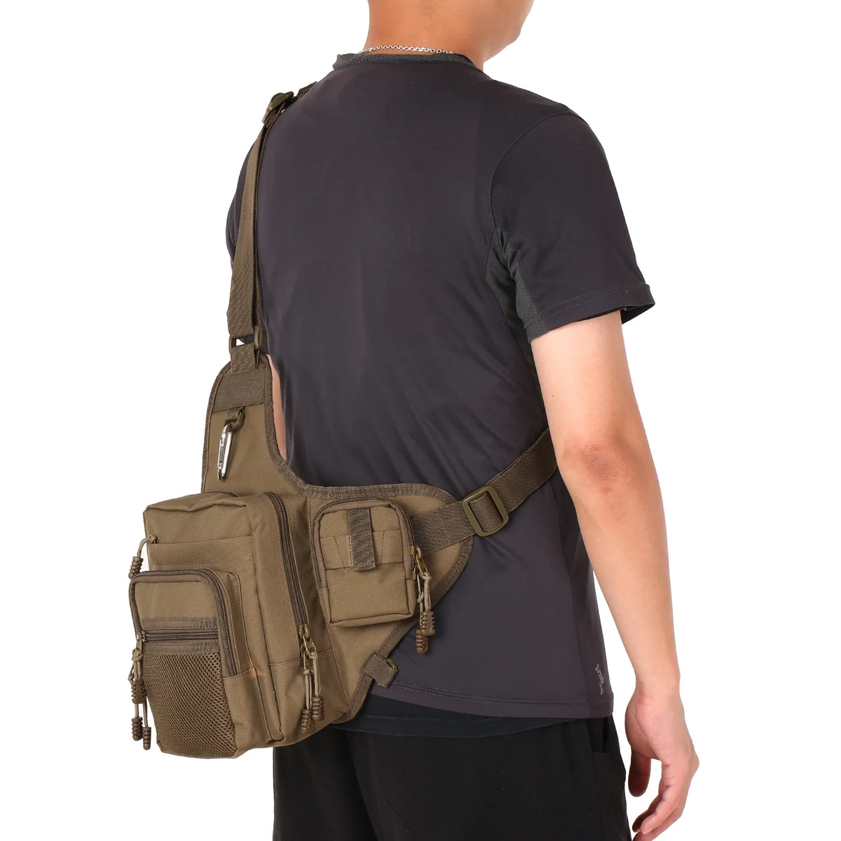 Waterproof Canvas Fishing Tackle Bag B56175