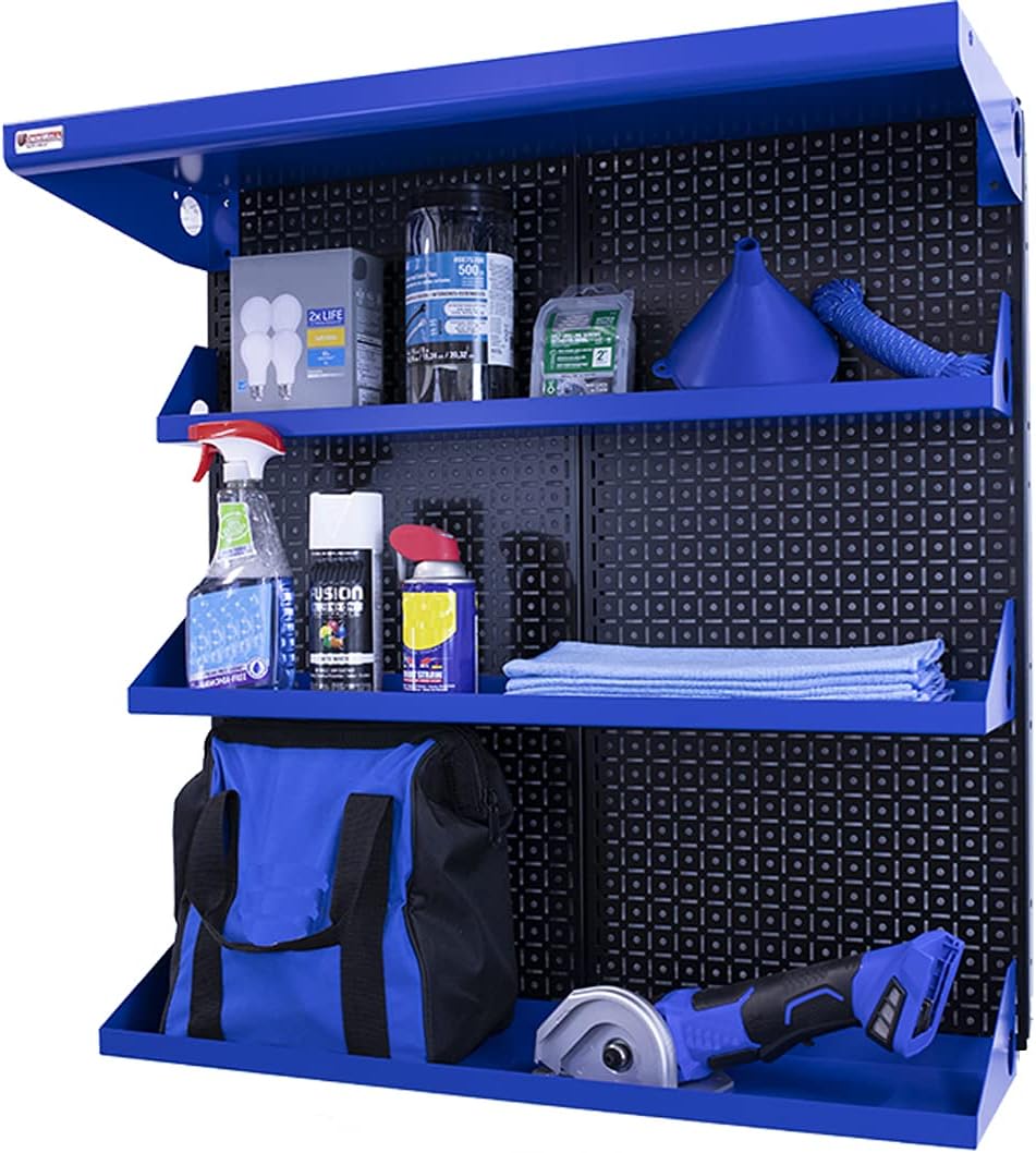 Black Modular Pegboard Shelving Kit 32" x 32" L920901