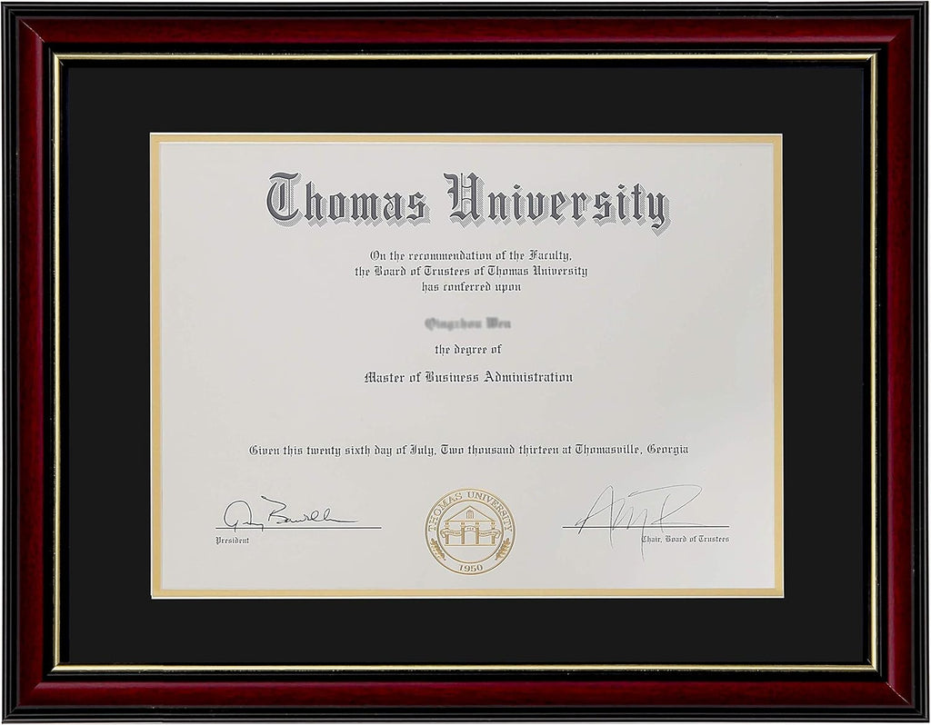 Diploma Frame Real Wood Glass Golden Rim 8.5x11 Inch with Mat 11x14 Inch Without Mat Double Mat Navy Blue B486921