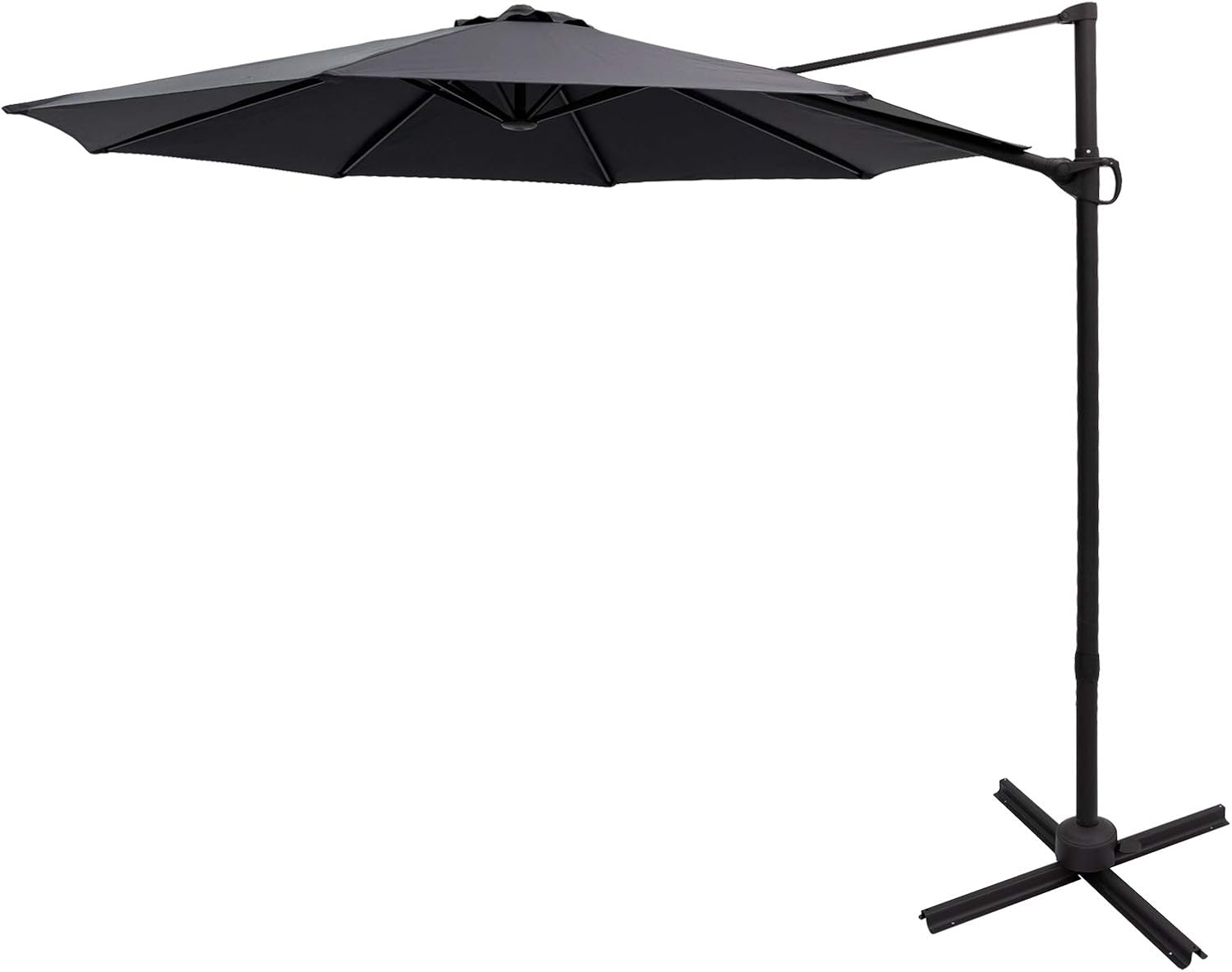 10 ft Cantilever Offset Outdoor Patio Umbrella with Base Stand I6881