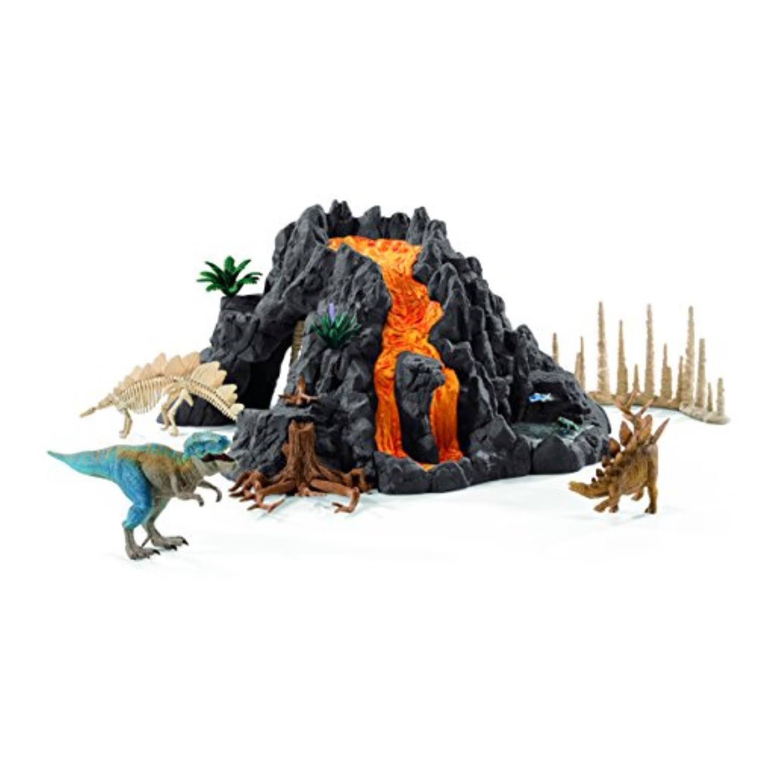 Giant Volcano with T-Rex W19436