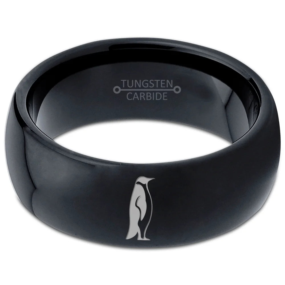 Black Dome Polished Band Ring F67746