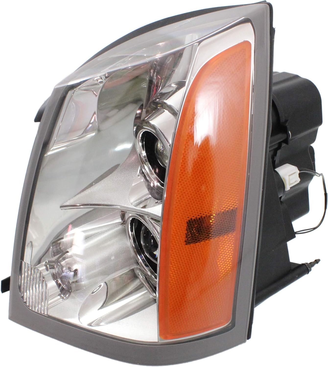 Headlight Assembly Compatible with 2004-2009 Cadillac SRX Halogen, Set of 2 C109