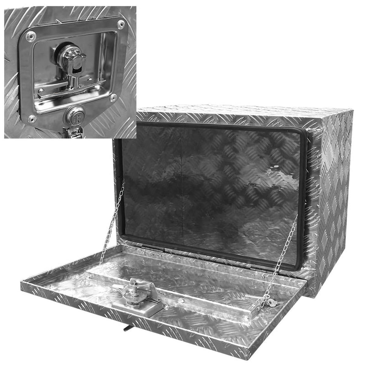 24" Aluminum Truck Underbody Tool Box Storage Tote T71483