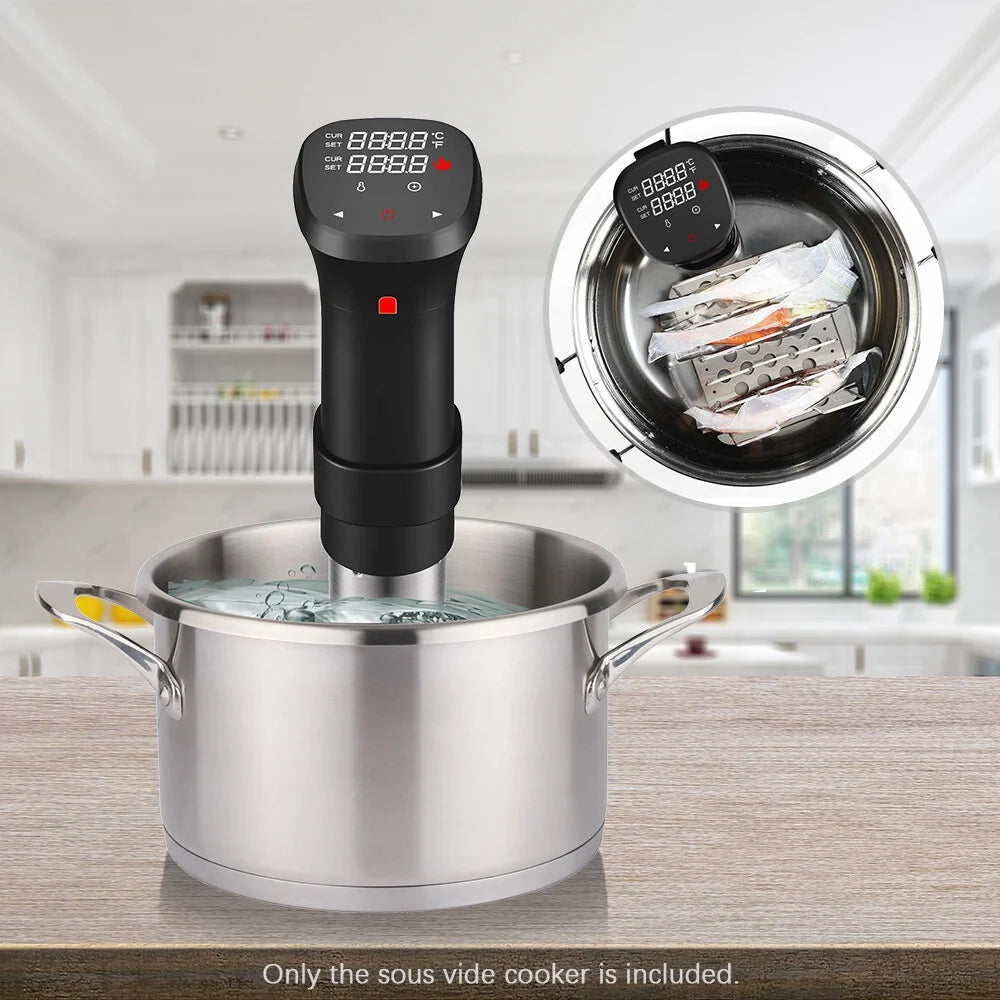 1100W Sous Vide Cooker Waterproof With Temperature Time Control Display G565094