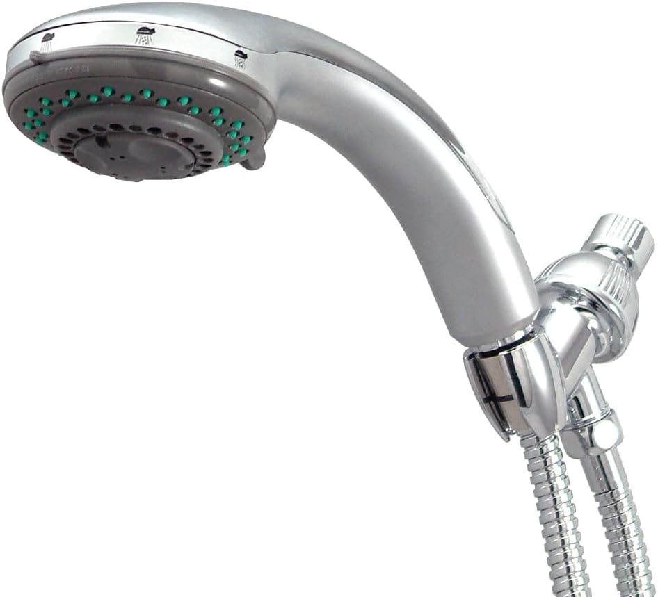 5-Setting Shower with Stainless Steel Hose, Polished Chrome U16948
