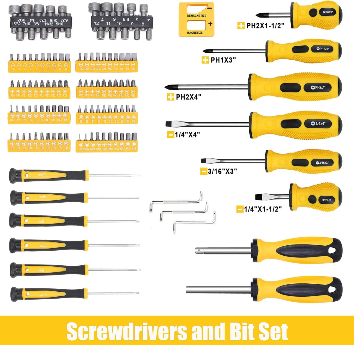 467-Piece Heavy Duty Home Tool Set with 16-Inch Tool Bag J456