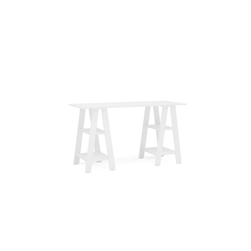 White Sawhorse Writing Desk H464117