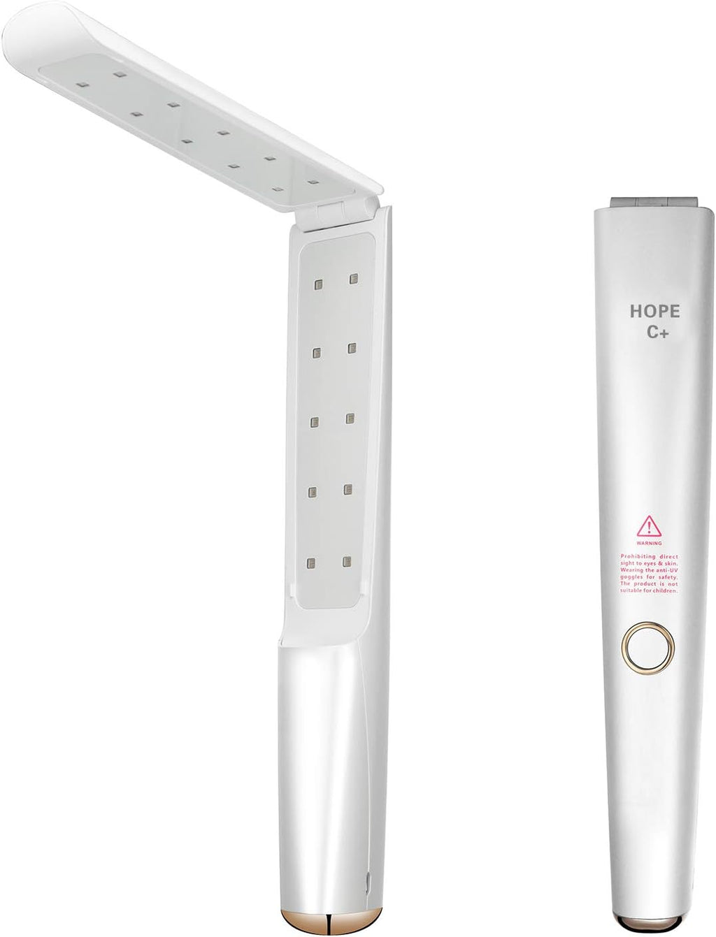 UV Light Sanitizer Wand with 20 UVC LEDs Portable Ultraviolet Sterilizer H51139