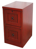 Rustic 2 Drawer File Cabinet Burnt Red W4780