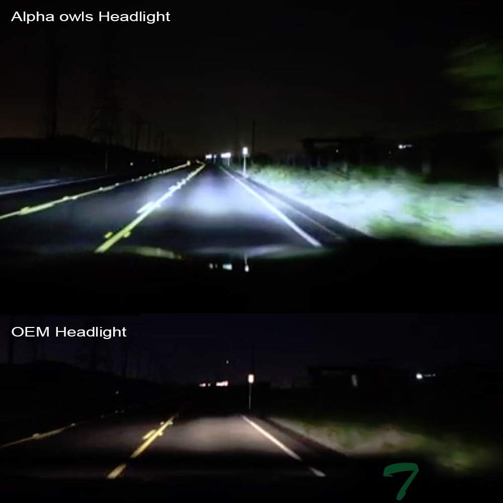 Black Housing Full LED Sequential Quad Projector Headlights P69050