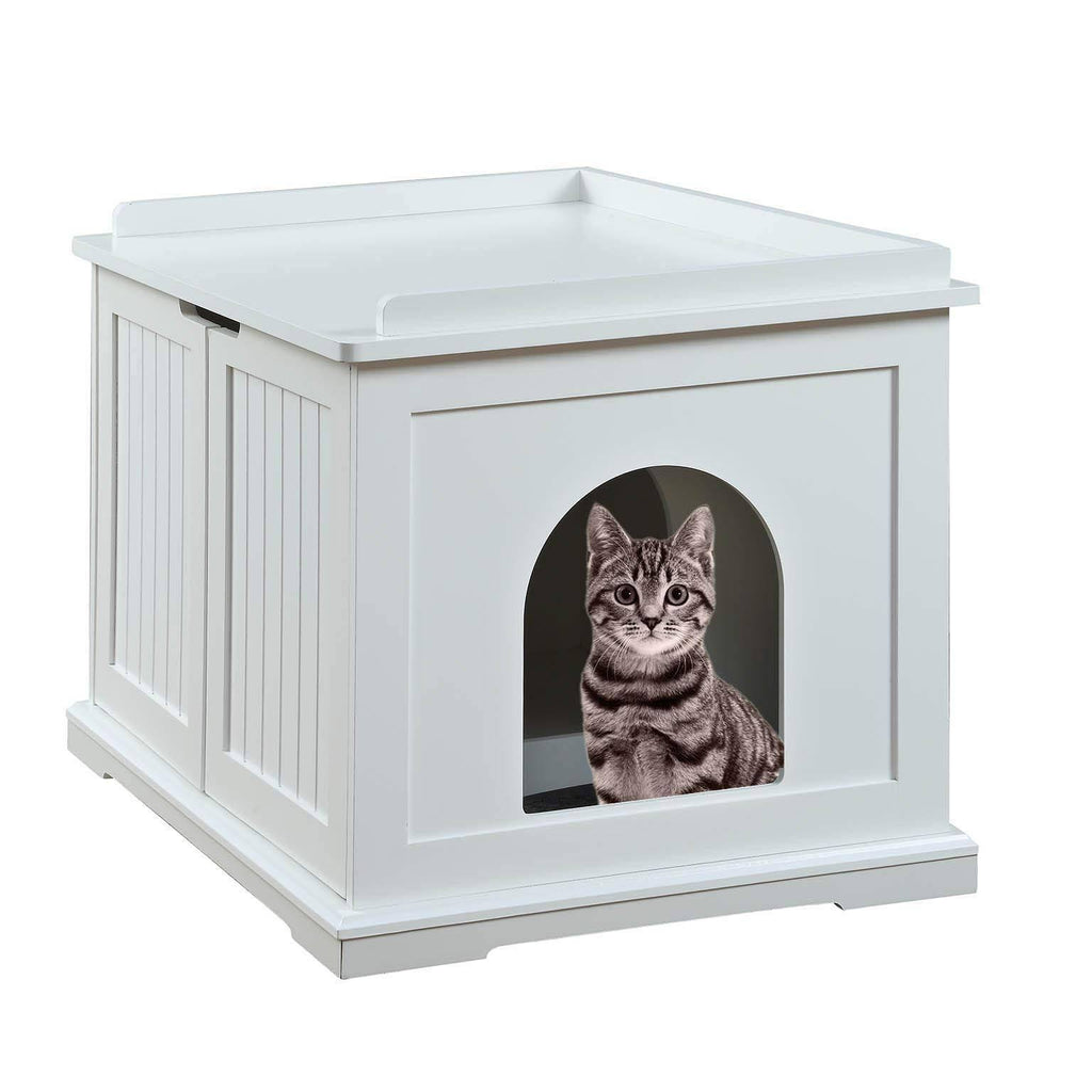 Cat Washroom Storage Bench, Litter Box Cover U9601