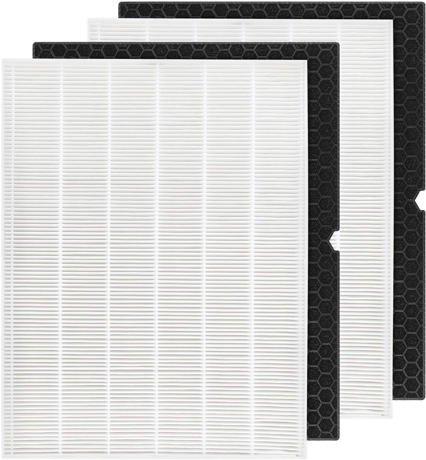 2 Sets HEPA Replacement Filter and 2 Activated Carbon Filter Combo Pack V789
