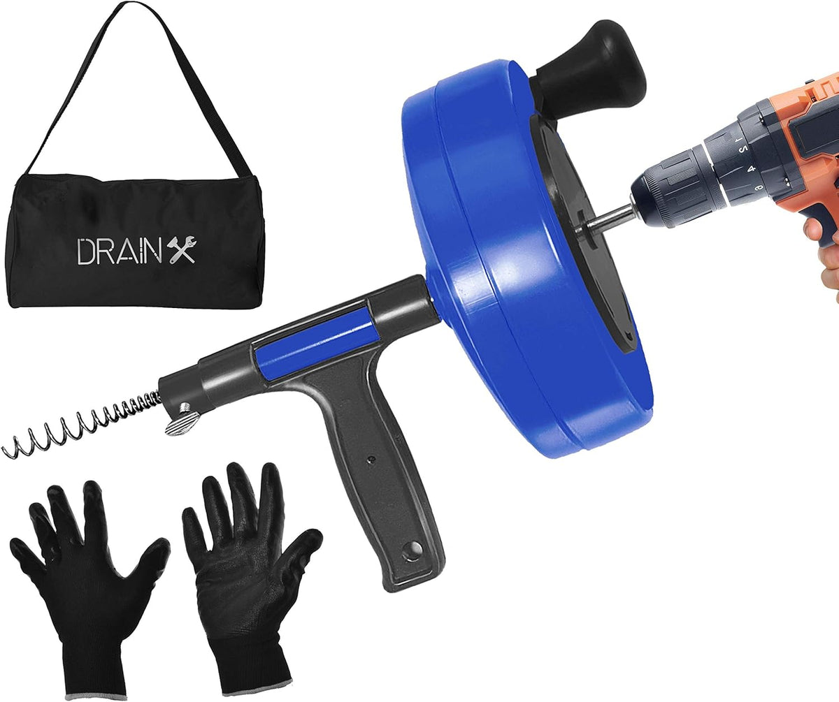 35-FT Steel Drum Auger with Drill Attachment and Storage Bag K586895