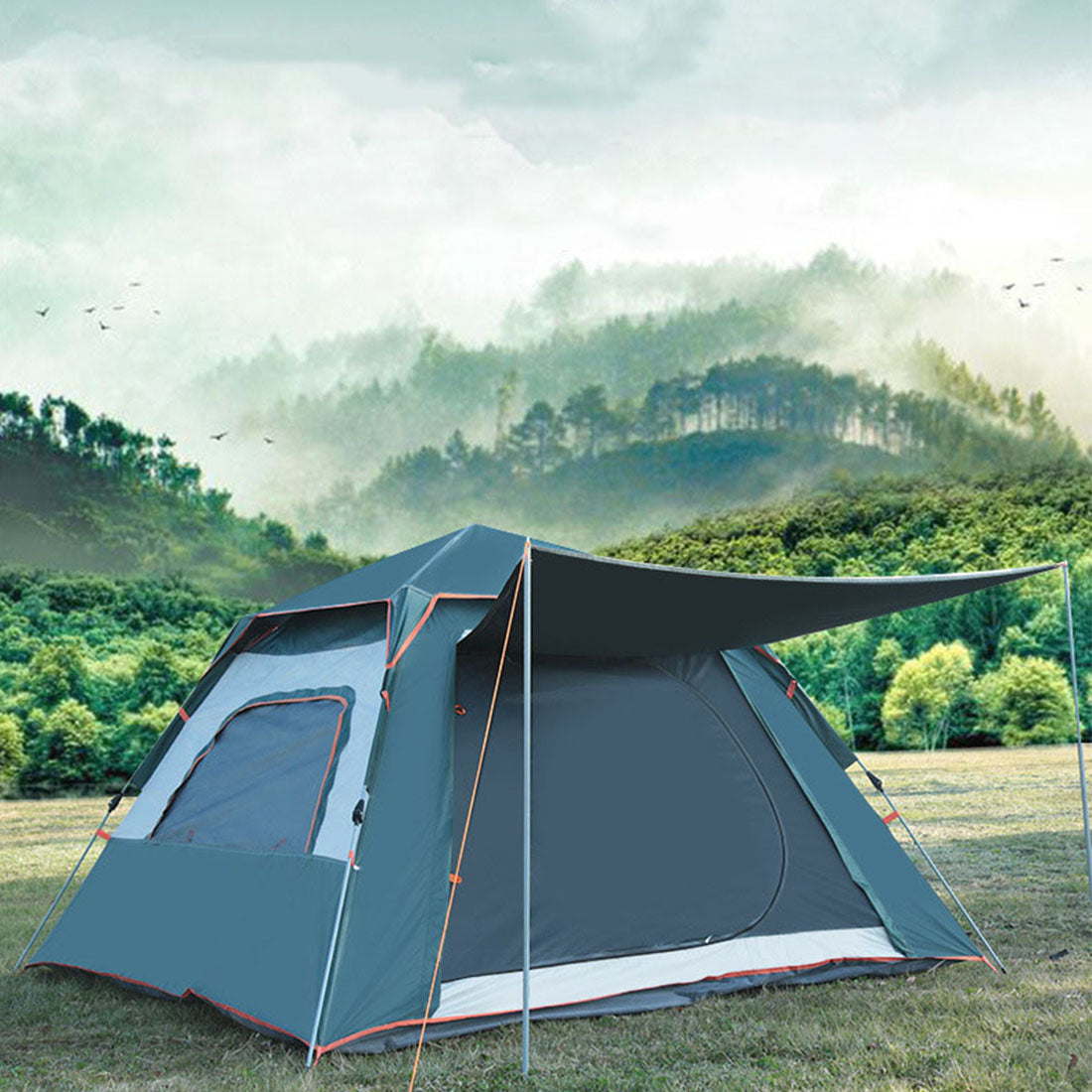 5 Person Waterproof Quick Set Portable Tent K79524