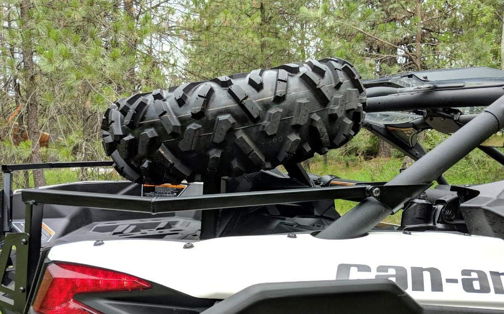 Black Square Steel Spare Tire Carrier for Can-Am Maverick X3 L765674