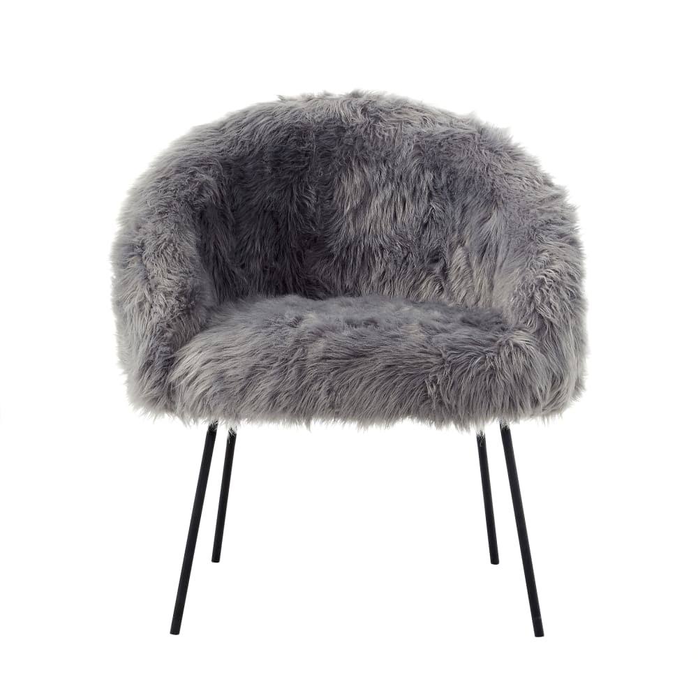 Faux Fur Accent Chair D43423