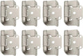 Satin Nickel Self Closing Cabinet Door Hinge (Pair) (4) H8148