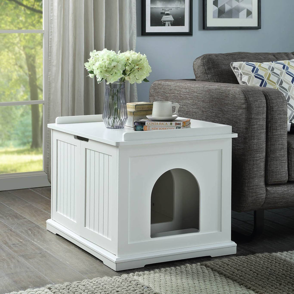 Cat Washroom Storage Bench, Litter Box Cover U9601
