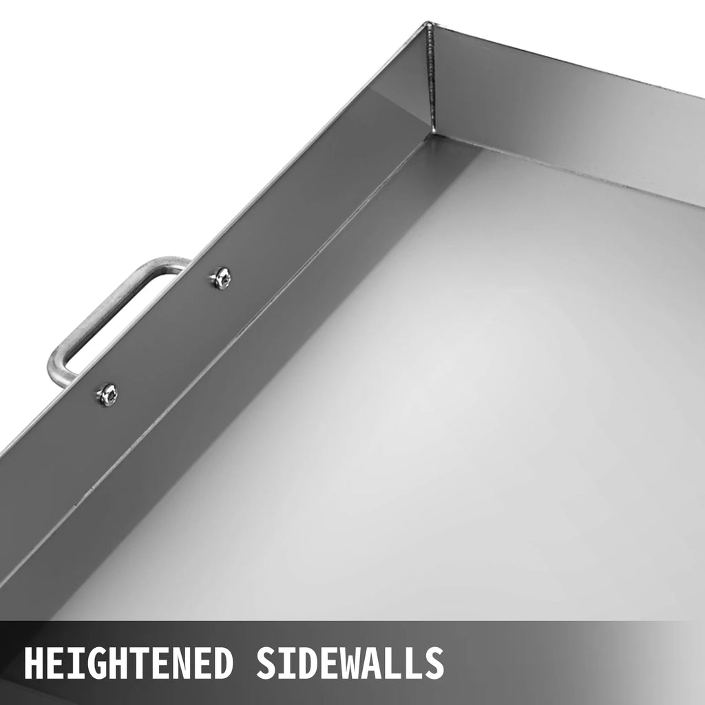 Stainless Steel Flat Top Griddle 32" X 17" with 2 Handles D937