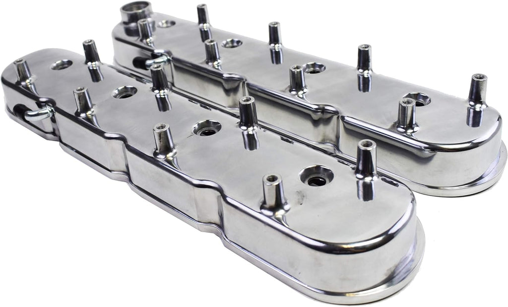 Polished Cast Aluminum Valve Covers for Chevy Small Block V8 U10463