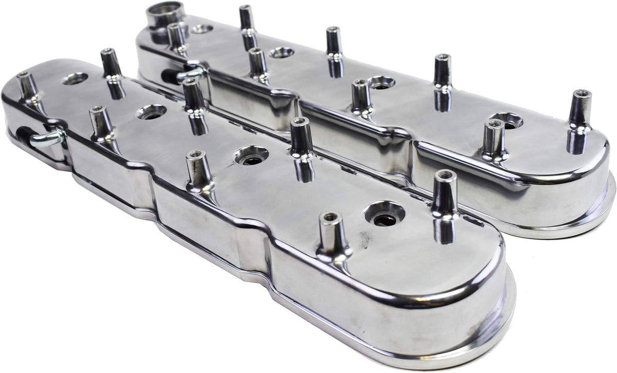 Polished Cast Aluminum Valve Covers for Chevy Small Block V8 U10463