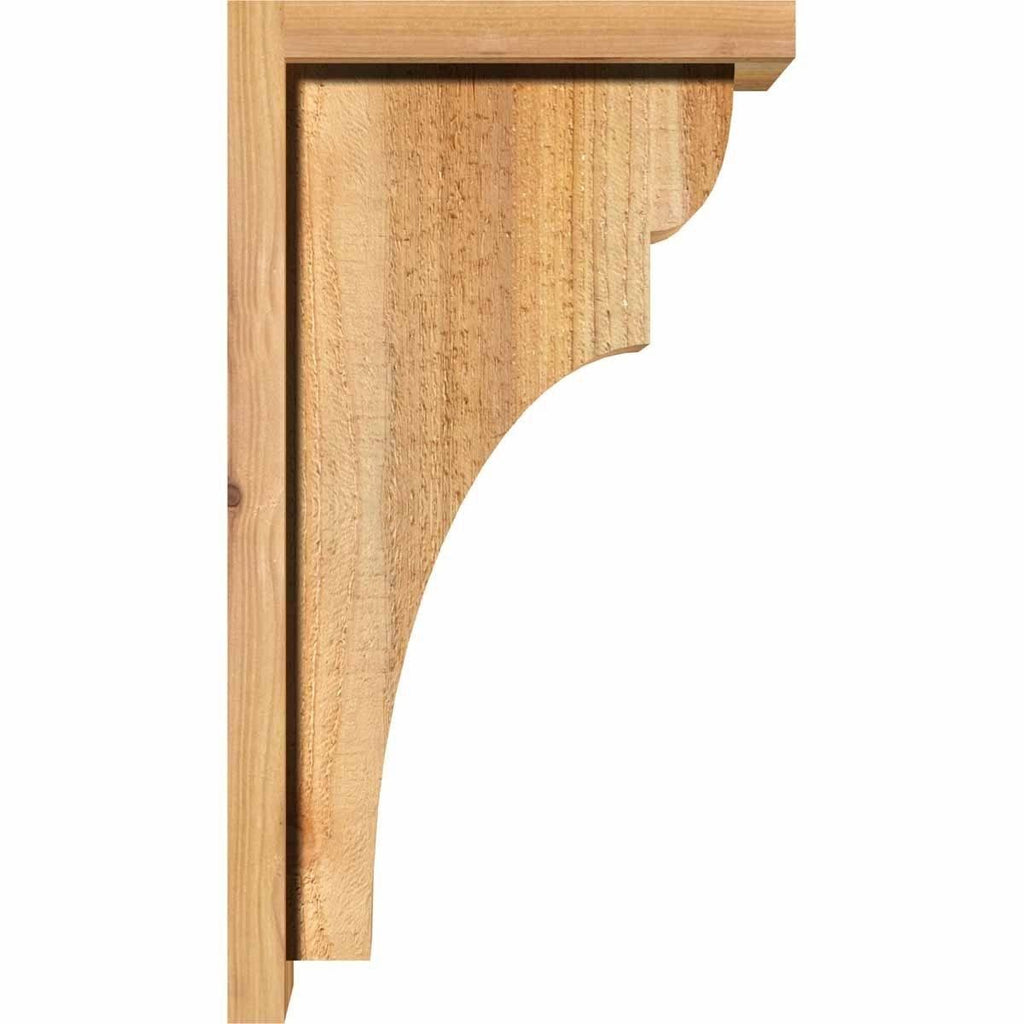 Rough Sawn Corbel with Backplate, Western Red Cedar P8365