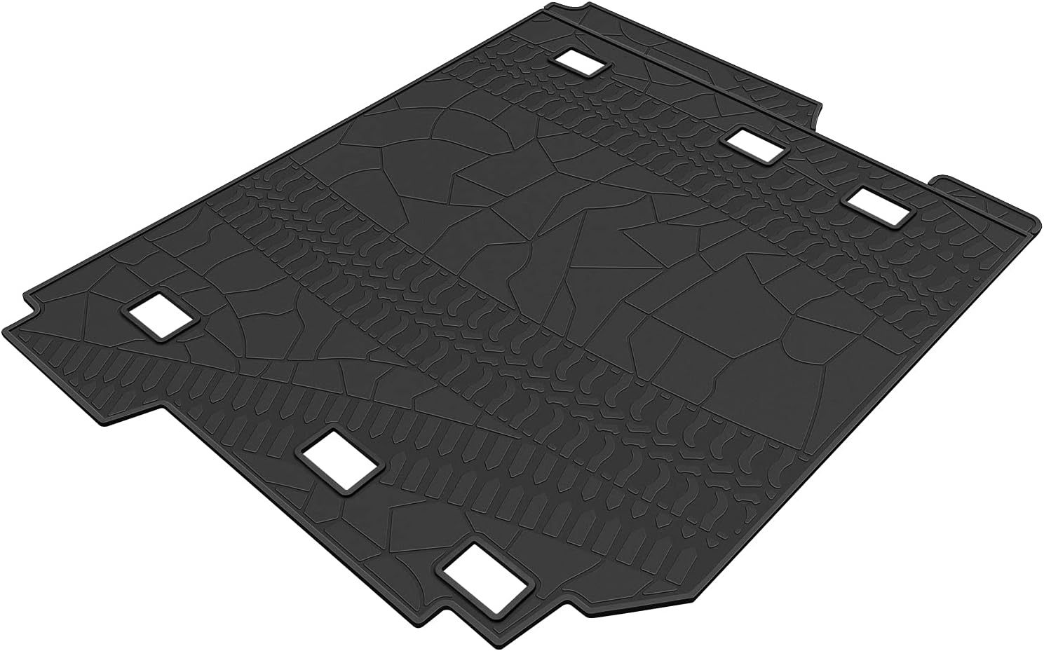 Cargo Mat for Jeep Wrangler JL 4 Door All-Weather Trunk Mat Cargo Liners J334
