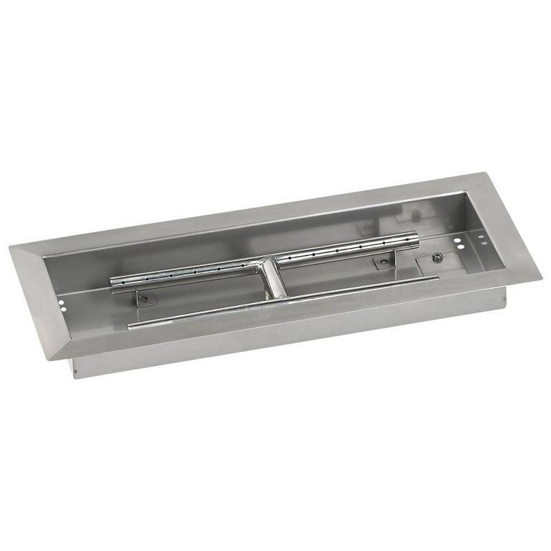 18x22 Rectangular Stainless Steel Drop in Firepit Pan with Spark Ignition Kit C740