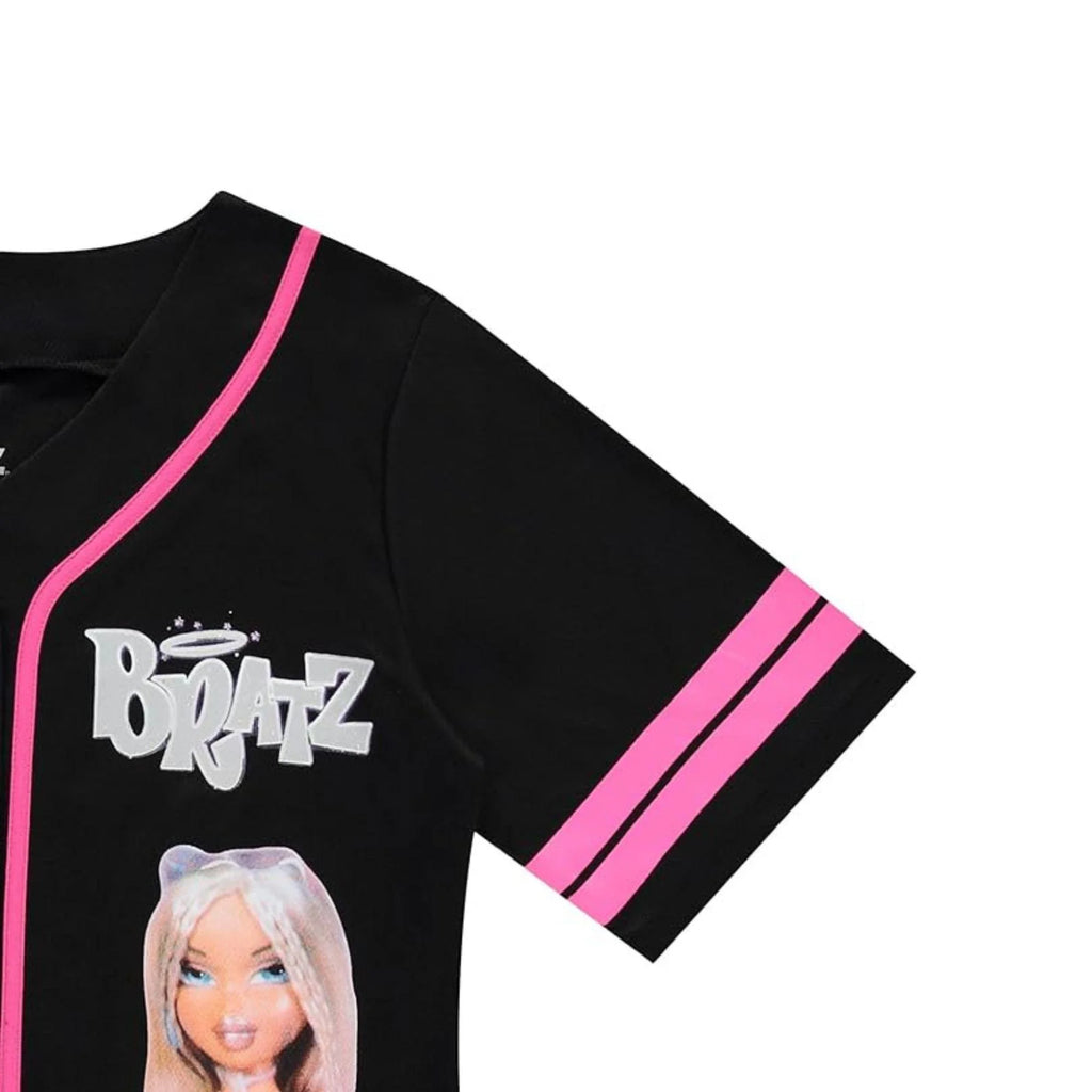 Black White Ladies Baseball Jersey N3219