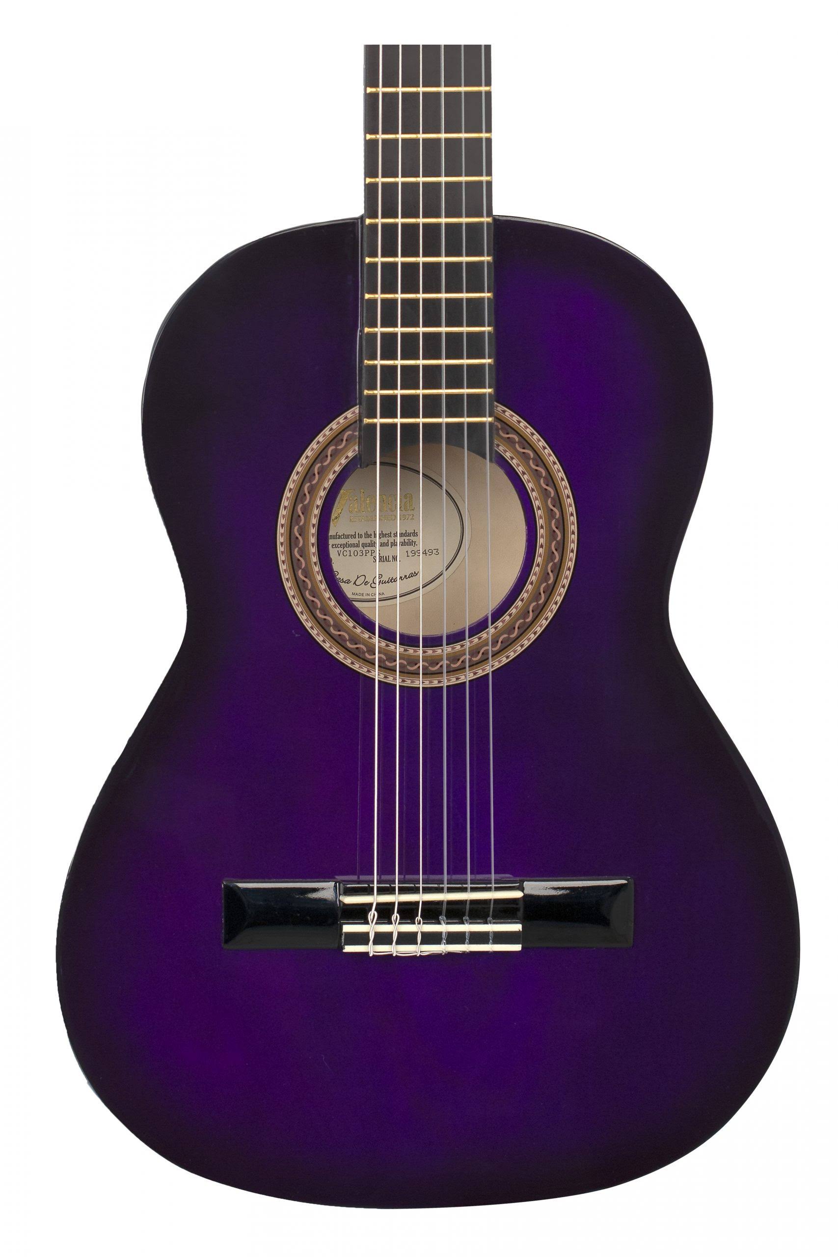 3/4 Size Gloss Purple Sunburst Classical Guitar Z2020