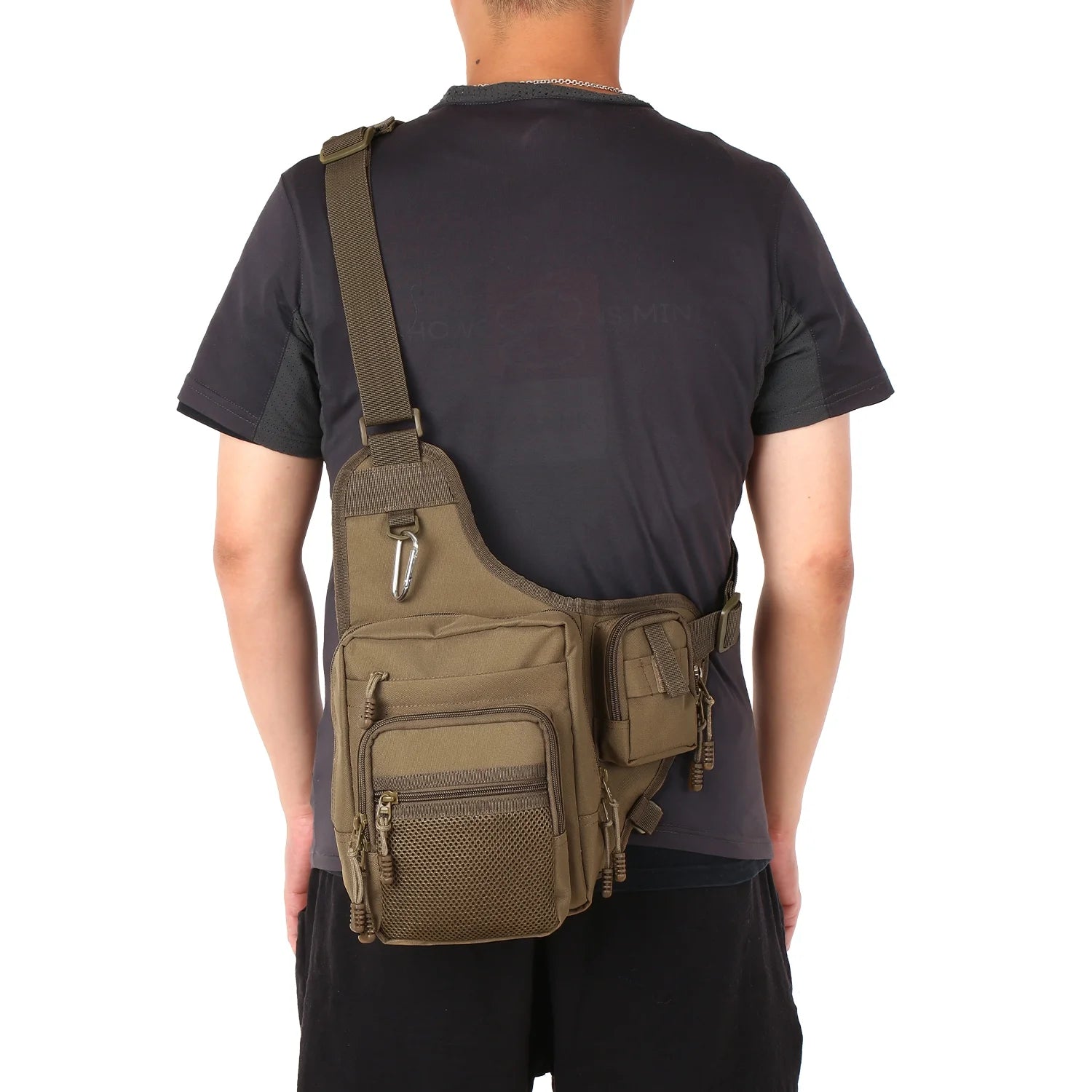 Waterproof Canvas Fishing Tackle Bag B56175