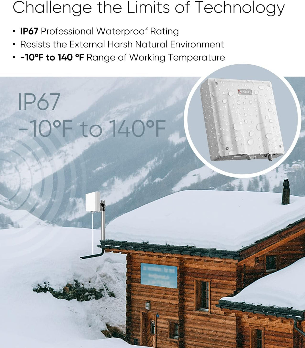 Cell Phone Signal Booster for Home and Office, 4G LTE & 5G, 5,000 sq ft, FCC Approved V83481