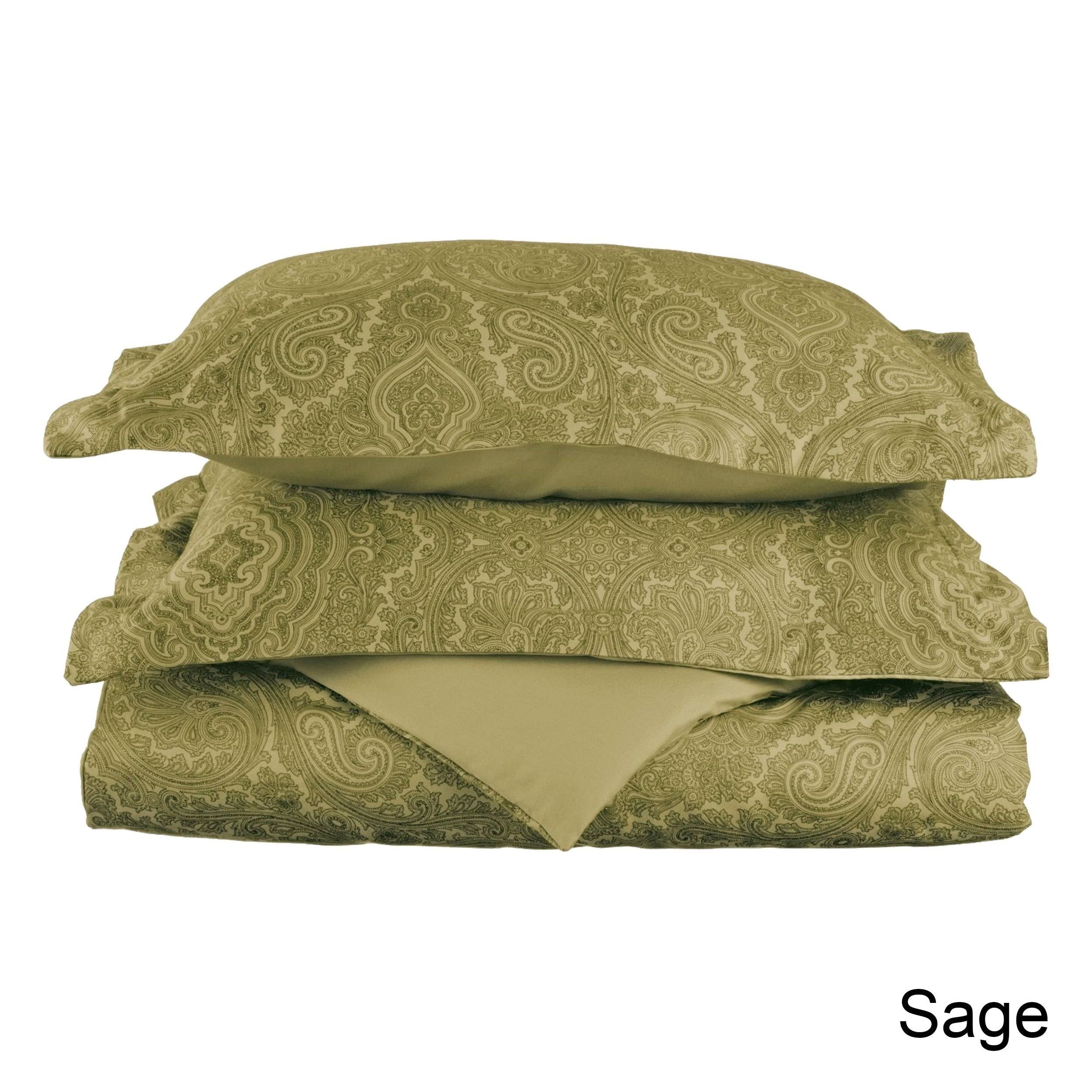 Sage 3-Piece Reversible Duvet Cover Set California King V557136
