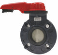 Butterfly Valve, 2-1/2x22 Pipe Size, PVC E341576