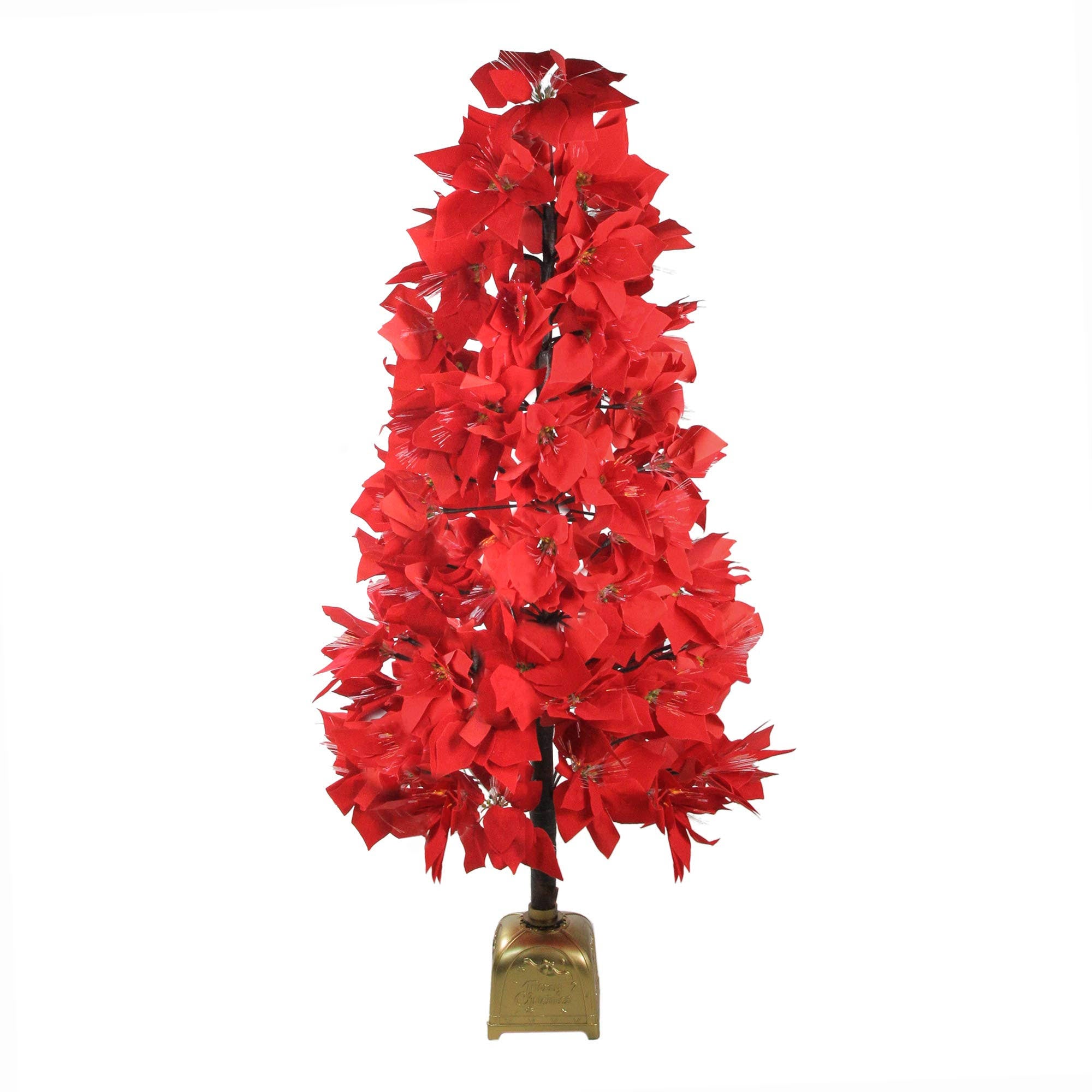 Red Poinsettia Christmas Tree W691947