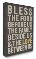 Bless The Food Kitchen Dining Room Canvas Art E9020