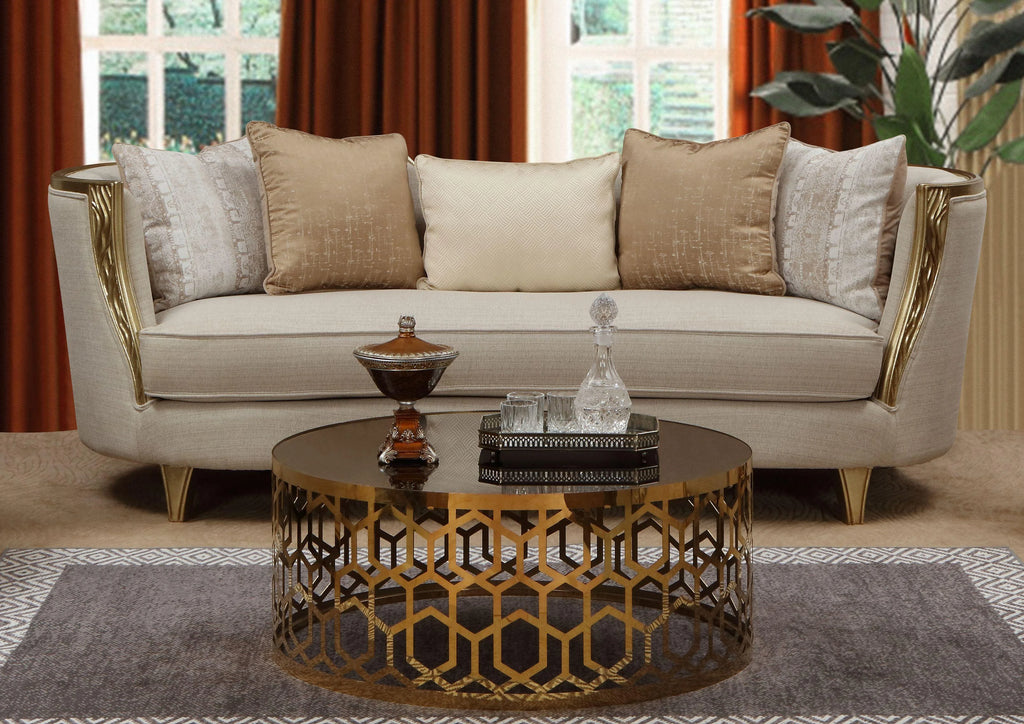 Beige Sofa Set 2Pcs K22869