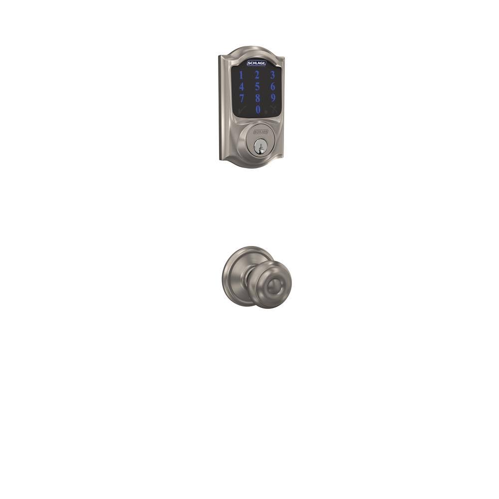 Satin Nickel Smart Deadbolt and Knob M1372