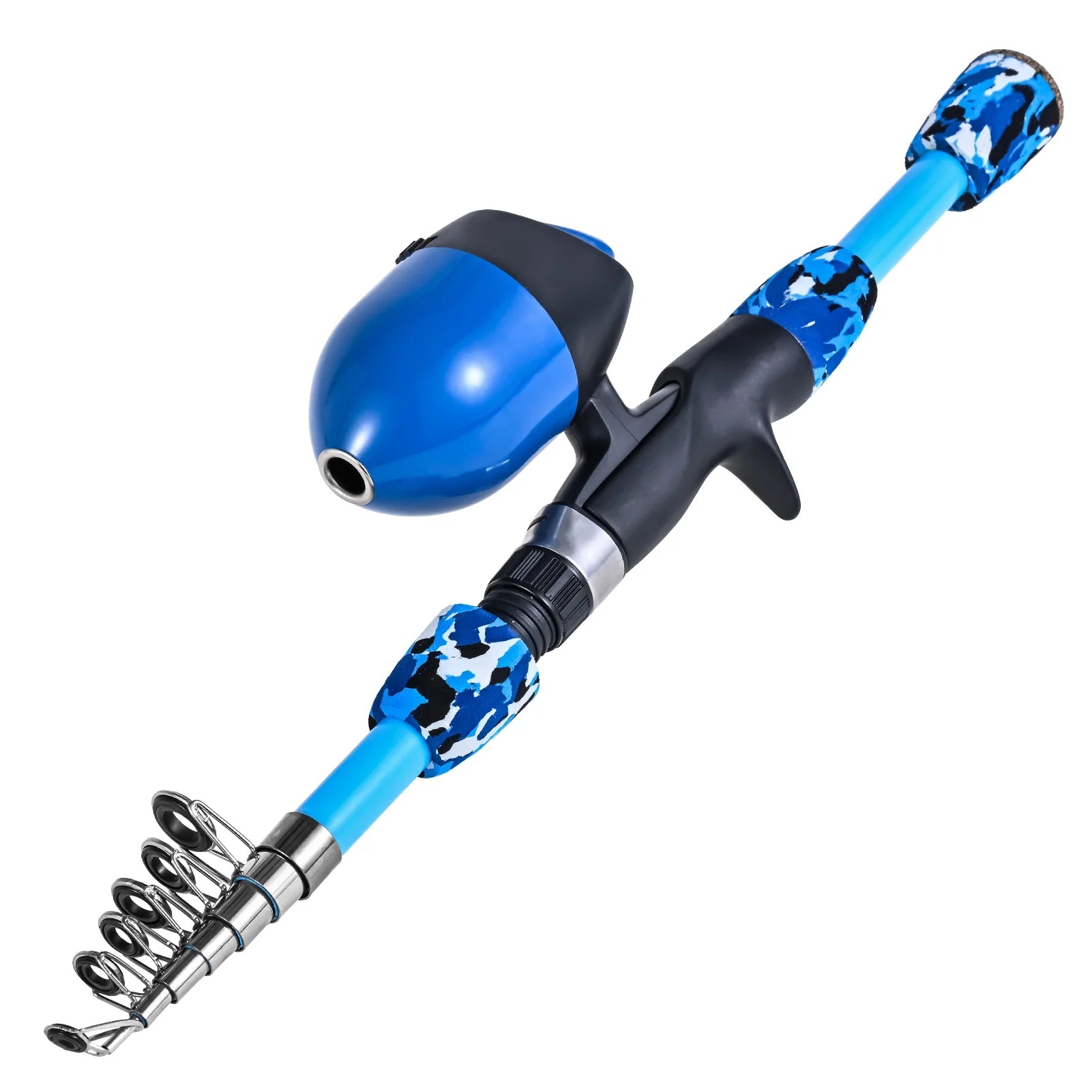 Kids Fishing Rod and Reel Combo with Collapsible Stool, Landing Net, and Tackle Box V957474